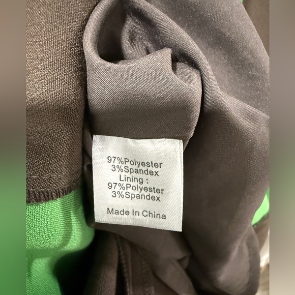 Tuckernuck Demitasse Griffiths Dress Size XXXL | Brown & Green Colorblock N… - Picture 4 of 5